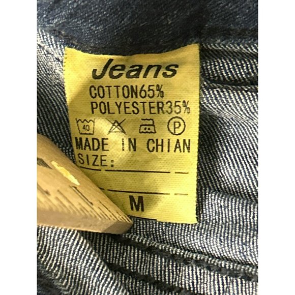 Pantete Jeans Women's M Flare Double Button Comfy Western Casual Trending - Picture 6 of 6